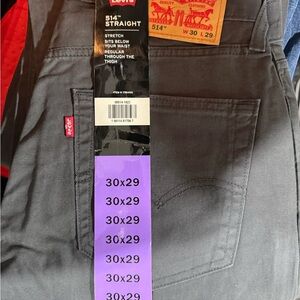 Levi's Men's Charcoal Straight Jeans